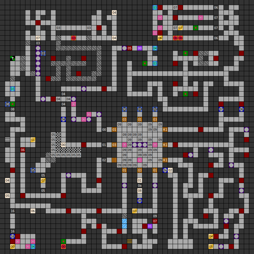 Dungeons of Avalon, dungeon level 3 map