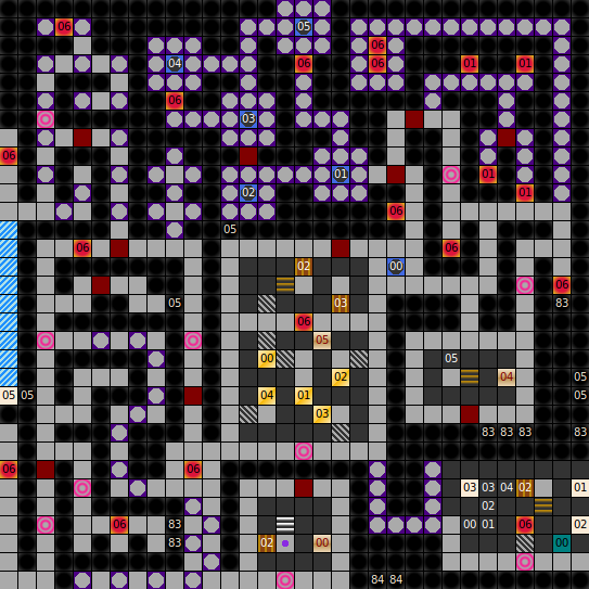 Dungeons of Avalon II, tower level B1 map